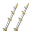 TACO 15' Telescopic Outrigger Poles HD 1-1/2" - Silver/Gold [OT-0541VEL15-HD]